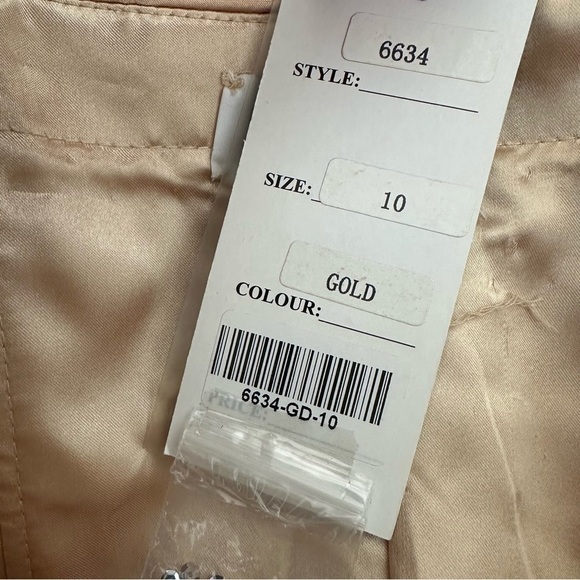 Night Moves by ALLURE Gold Sequin Evening Flapper Gatsby Sleeveless Dress, 10 - Picture 12 of 15